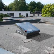 Flat Roof Window OKPOL with Flat Glass- Vented