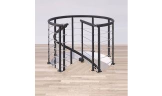 Landing Banister for Spiral Stair Dolle - Design