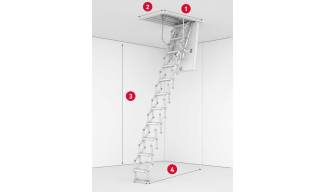 Μεταλλική Σκάλα Οροφής- ClickFix Vario - Dolle
