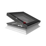 Παράθυρο Επίπεδης Οροφής Okpol Duo IQ με Επίπεδο Εξωτερικό Υαλοπίνακα- Ανοιγόμενο