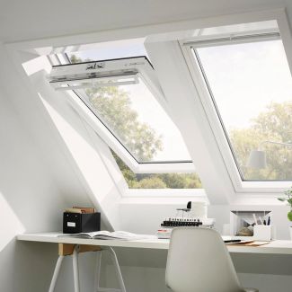 Centre Pivot Roof Window- VELUX Comfort GGU - Polyurethane Finish