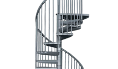 Exterior Galvanized Spiral Staircase Rondo Plus