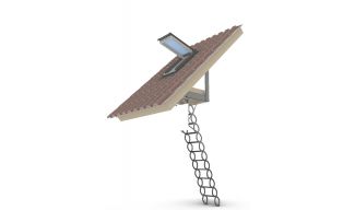 Pitched Roof Exit - Roof Window & Loft Ladder Combination